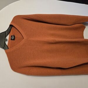 Ralph Lauren Rust V-Neck Sweater